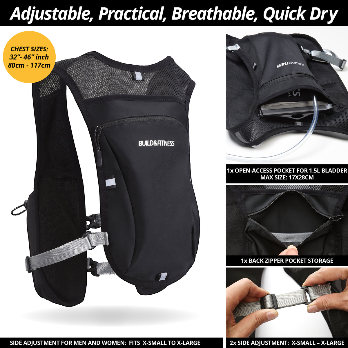 Hydration Backpack Water Buffalo Running Vest Hydration Pack