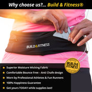 Black Adjustable Running Belt - Build & Fitness®