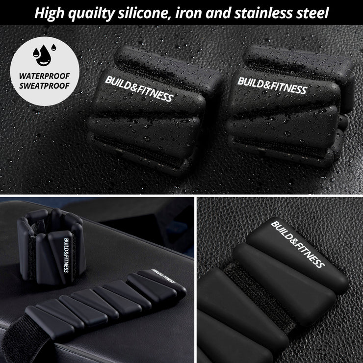 Black Wrist and Ankle Weights - Build & Fitness®