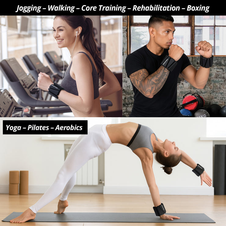 Black Wrist and Ankle Weights - Build & Fitness®