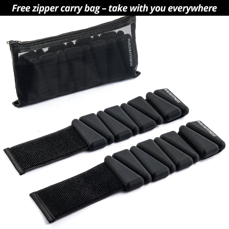 Black Wrist and Ankle Weights - Build & Fitness®