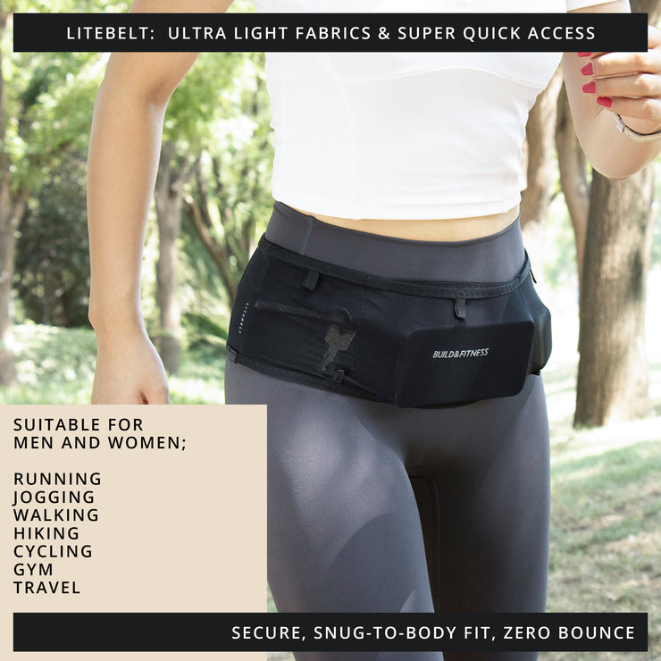 Black LITEBELT Running Belt