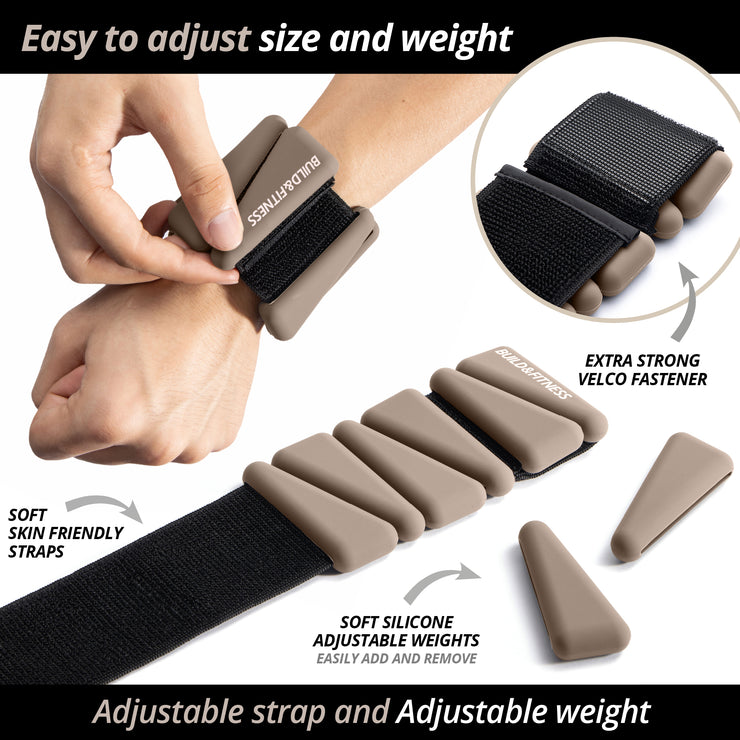 Mocha Wrist and Ankle Weights - Build & Fitness®