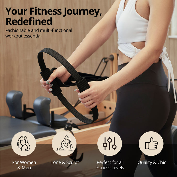 Black Pilates Ring 13.5 inch - Build & Fitness®