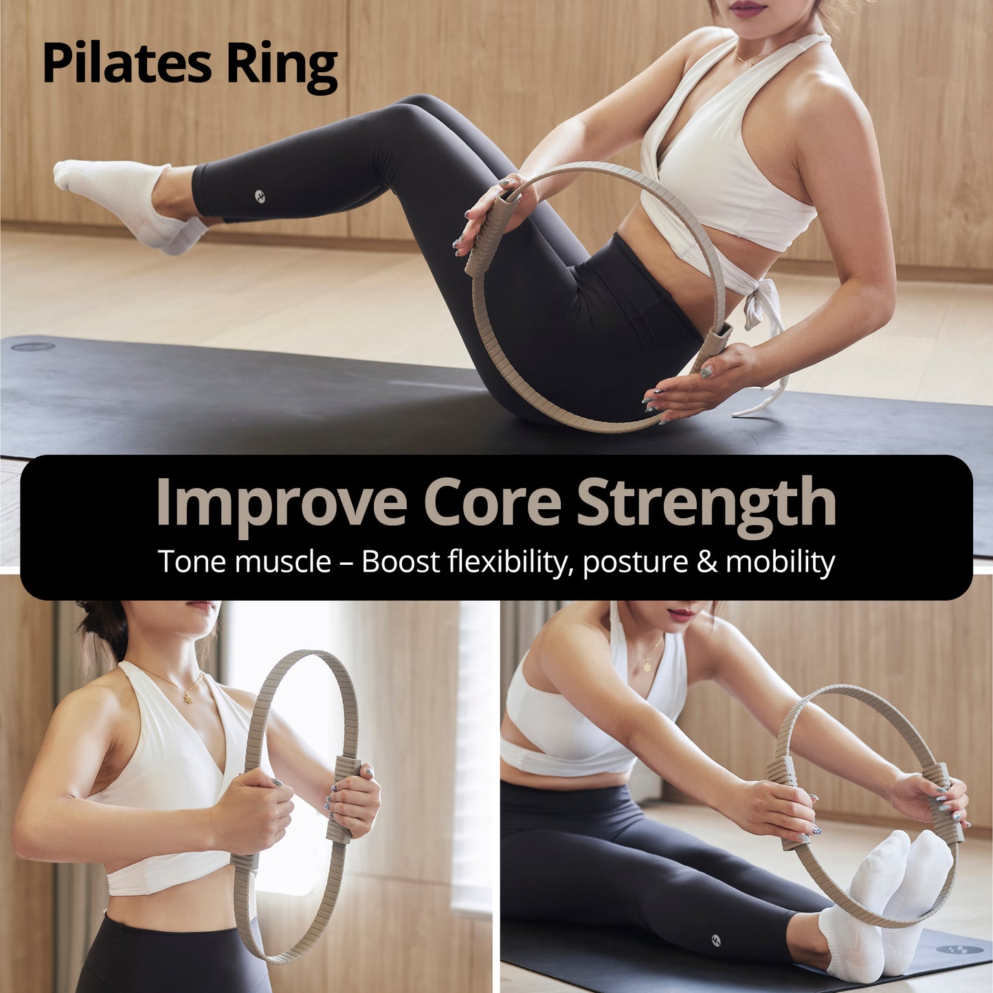 Mocha Pilates Ring 13.5 inch - Build & Fitness®