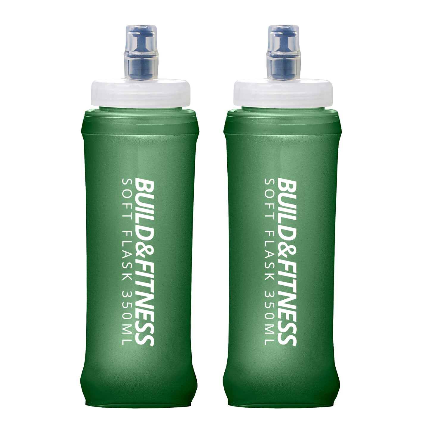 Olive Soft Flask 2 Pack 350ml - Build & Fitness®