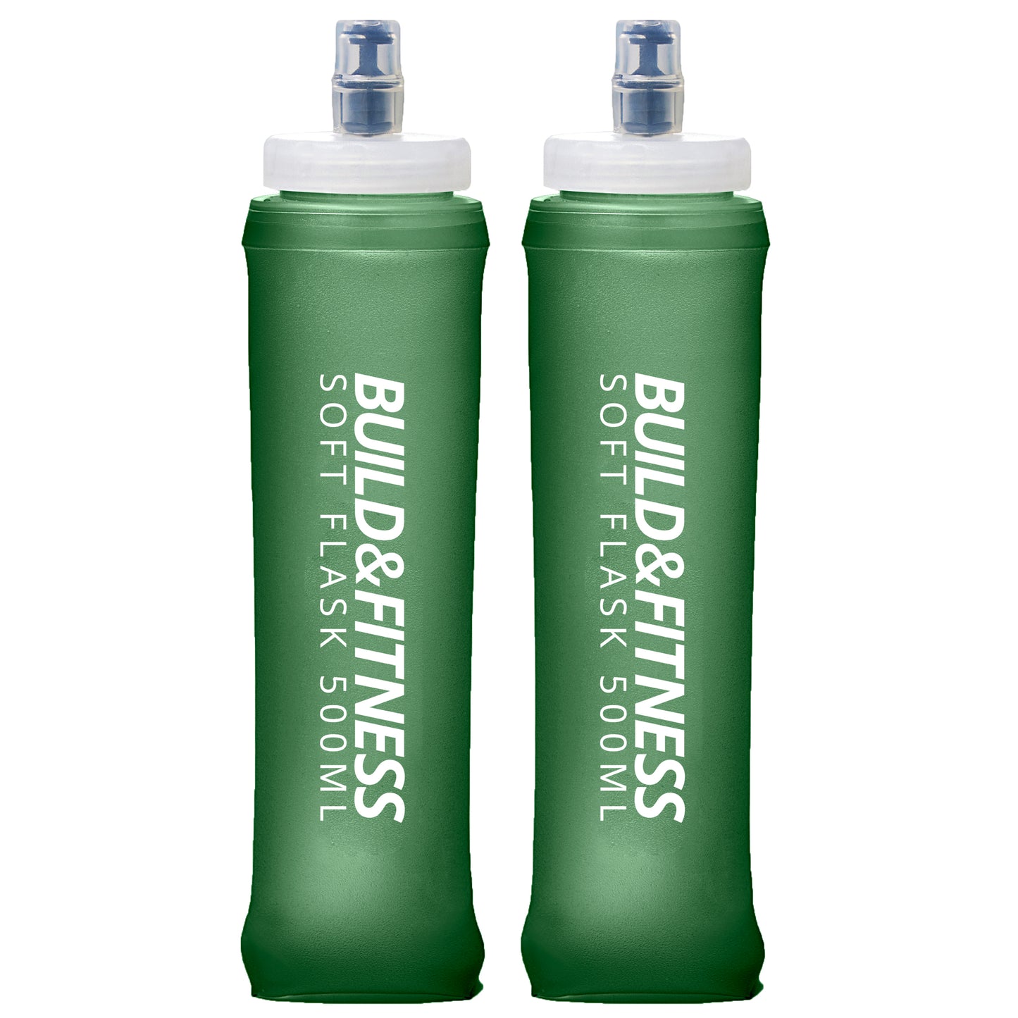 Olive Soft Flask 2 Pack 500ml - Build & Fitness®