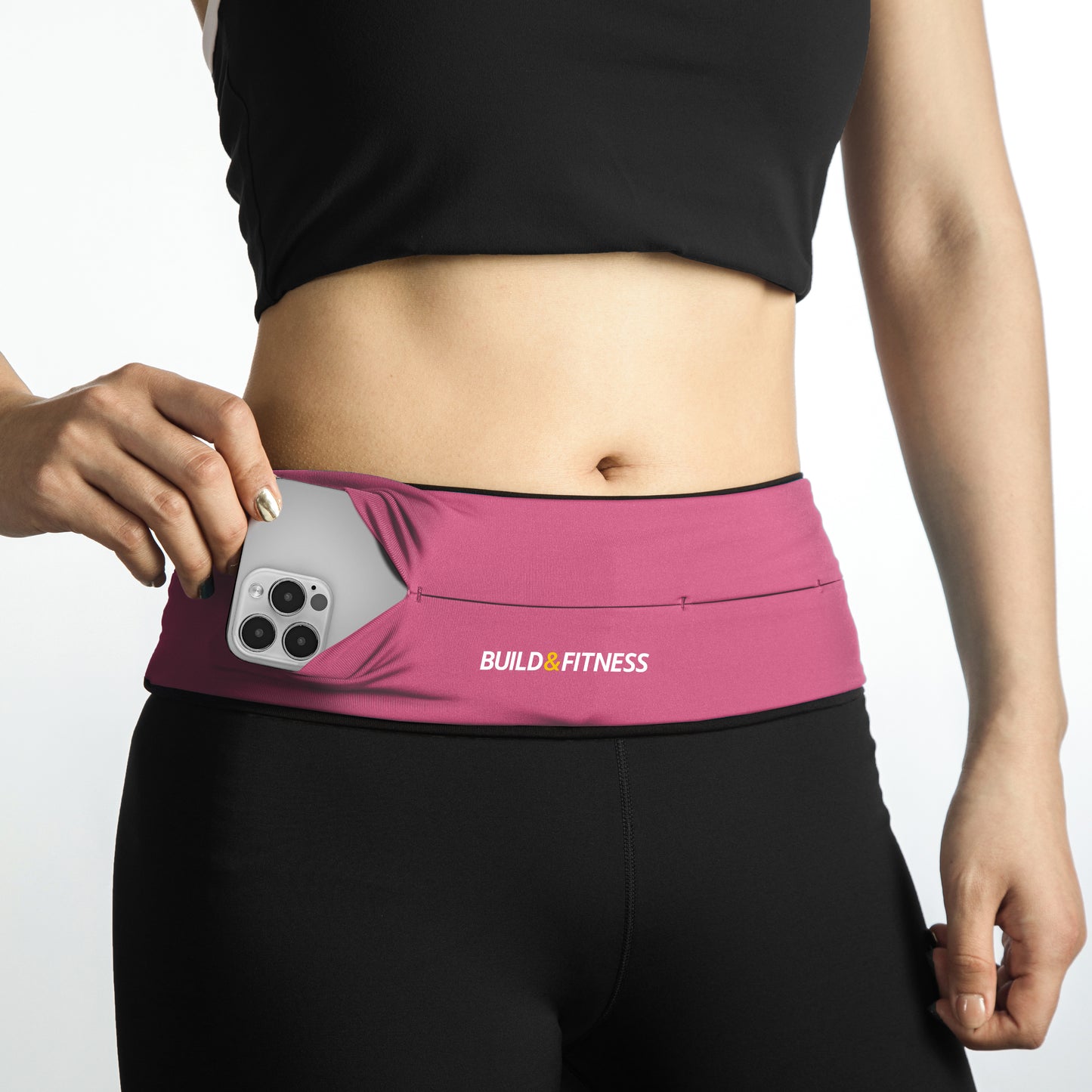Pink Classic Running Belt - Build & Fitness®