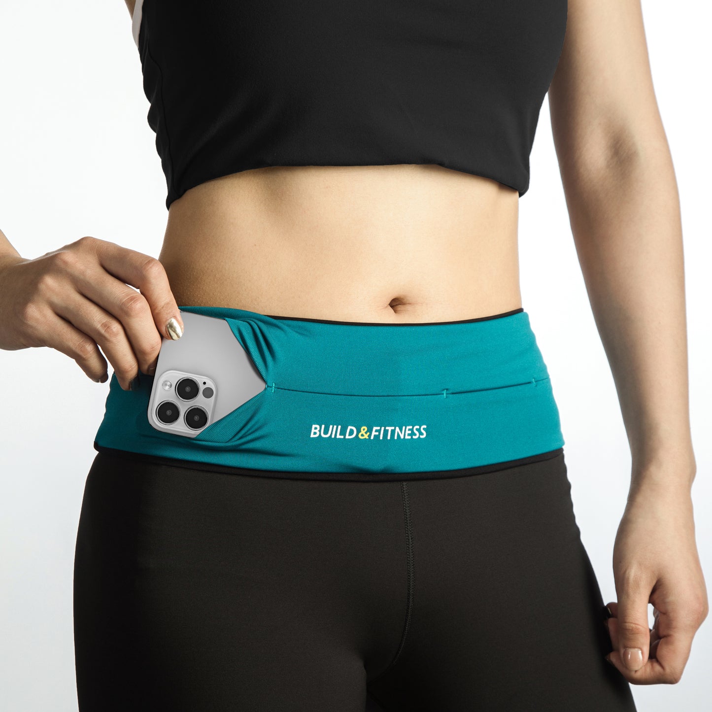 Teal Classic Running Belt - Build & Fitness®