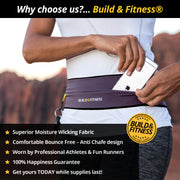 Graphite Classic Running Belt - Build & Fitness®
