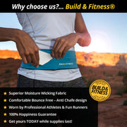Teal Classic Running Belt - Build & Fitness®