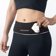 Black Reflective Classic Running Belt - Build & Fitness®