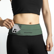 Hydration Set - Khaki Classic Running Belt & Curved Water Bottle - Build & Fitness®
