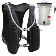 Black Hydration Running Vest + 1.5L Bladder - Build & Fitness®