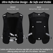 Hydration Vest Bundle Set - Hydration Vest and 1x Curved Water Bottle - Build & Fitness®