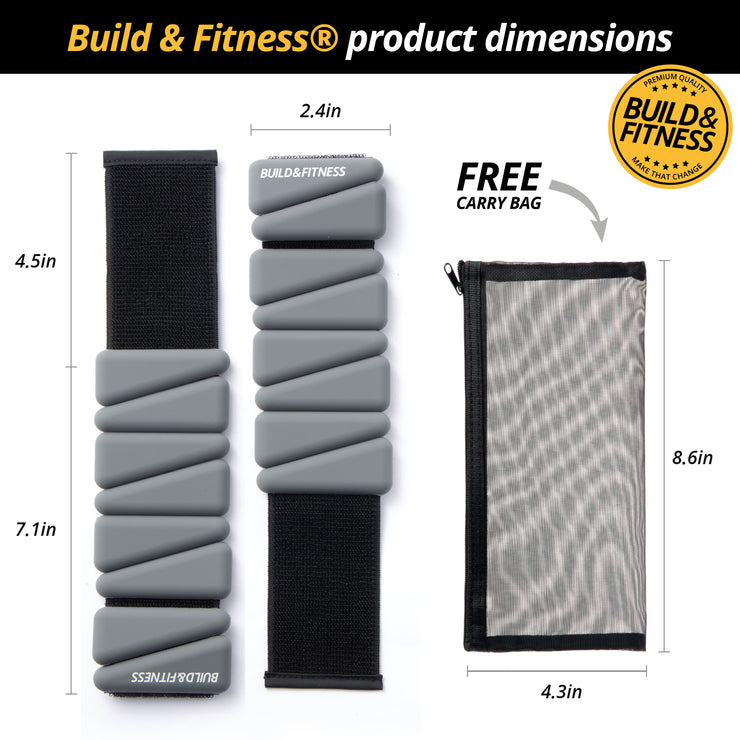 Grey Wrist and Ankle Weights - Build & Fitness®