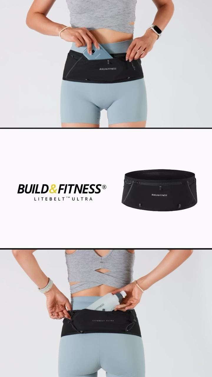 Black Litebelt™ ULTRA Running Belt