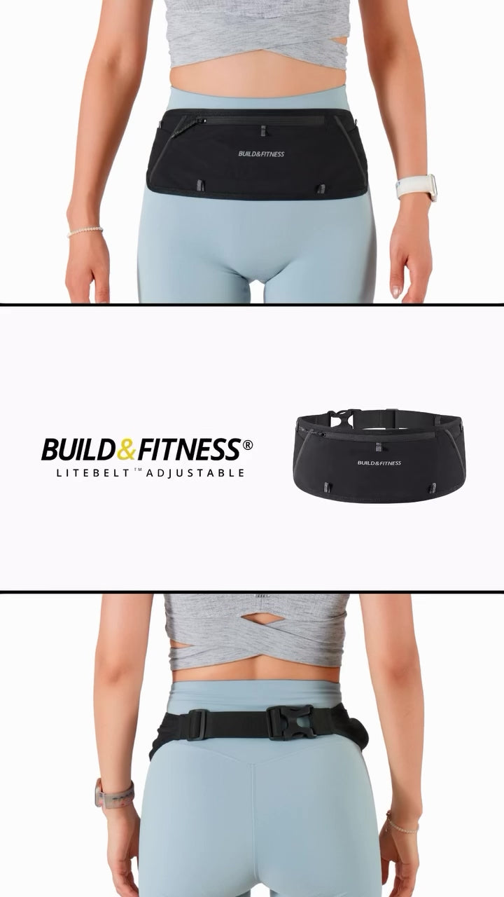 Black Litebelt™ ULTRA Adjustable Running Belt