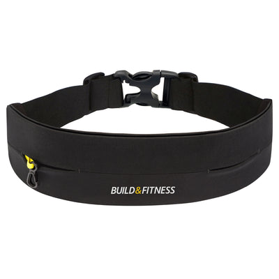 Black Adjustable Running Belt - Build & Fitness - UK