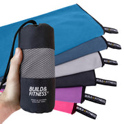 Grey Microfibre Towel - Build & Fitness - UK