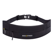 Black Adjustable Zipper Running Belt - Build & Fitness - UK