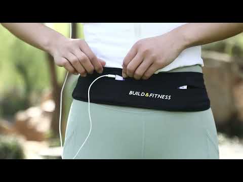 Black Reflective Classic Running Belt